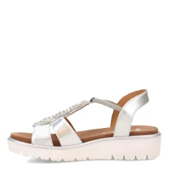 Footbed Sandals*Ara Shoes Women's ara, Bristol Sandal Silver