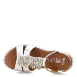 Footbed Sandals*Ara Shoes Women's ara, Bristol Sandal Silver