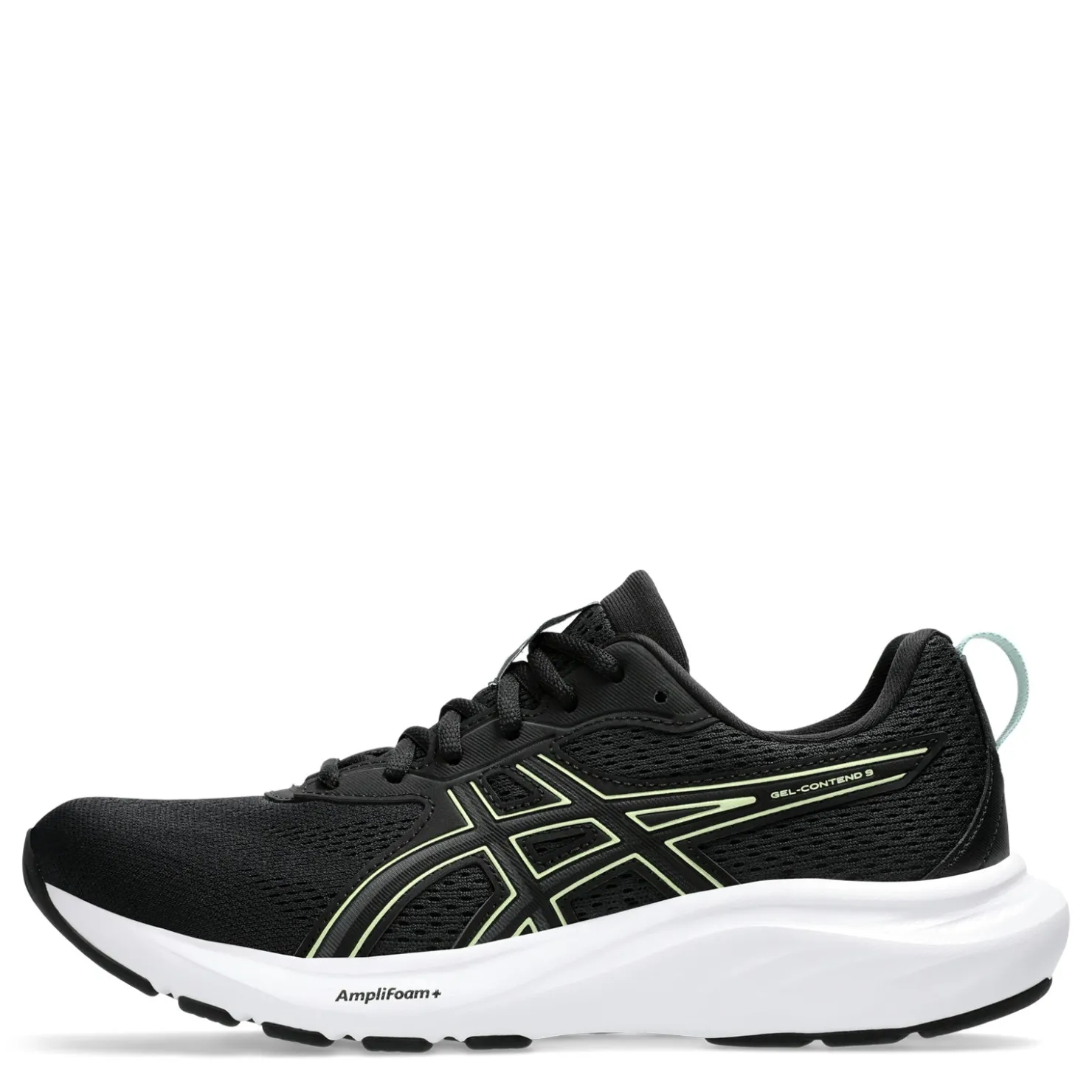 Running*ASICS Women's , GEL-Contend 9 Running Shoe Black/Light Celadon