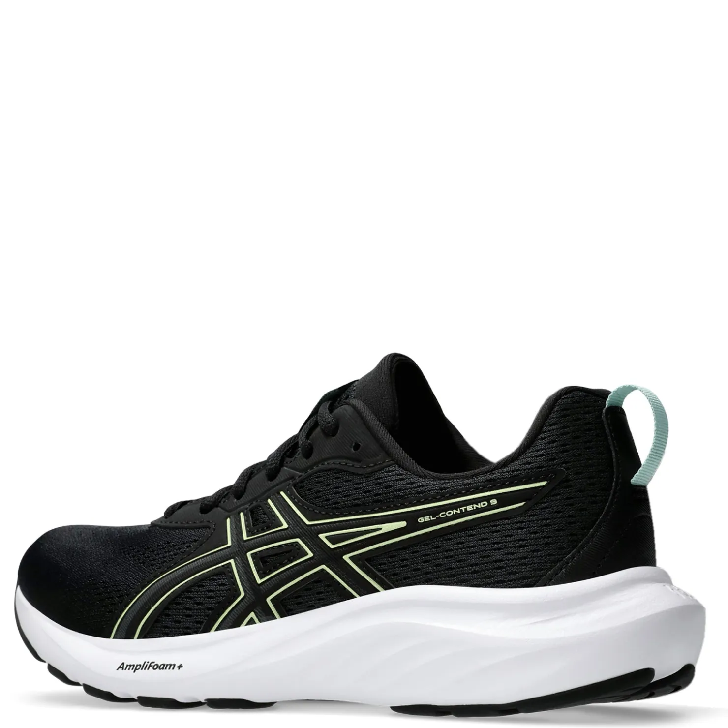 Running*ASICS Women's , GEL-Contend 9 Running Shoe Black/Light Celadon