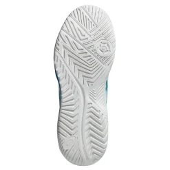 Court*ASICS Women's , GEL-Dedicate 8 Tennis Shoe White/Teal Blue