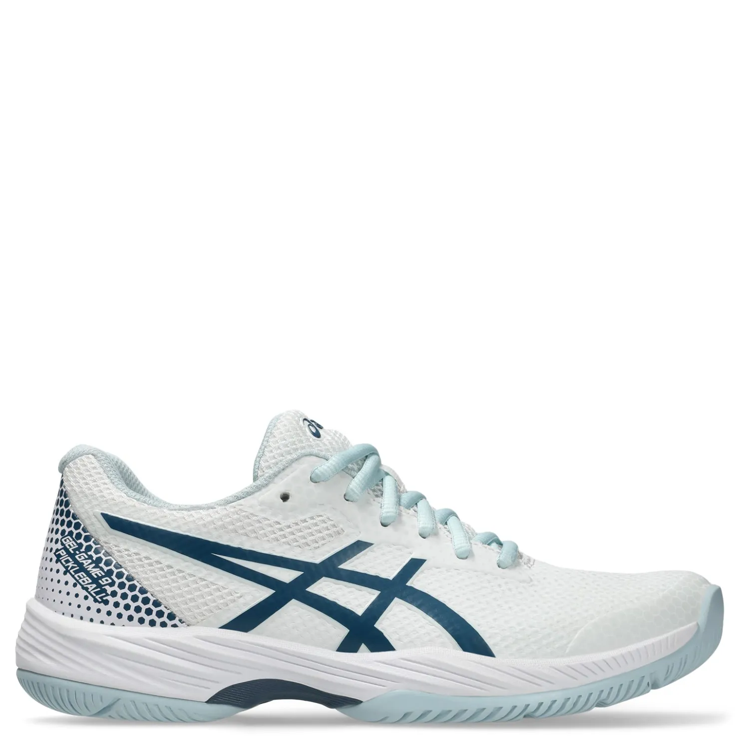 Court*ASICS Women's , GEL-Game 9 Pickleball Shoe White/Vintage Indigo