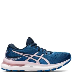 Running*ASICS Women's , GEL-Nimbus 24 Running Shoe - Wide Width Blue Pink