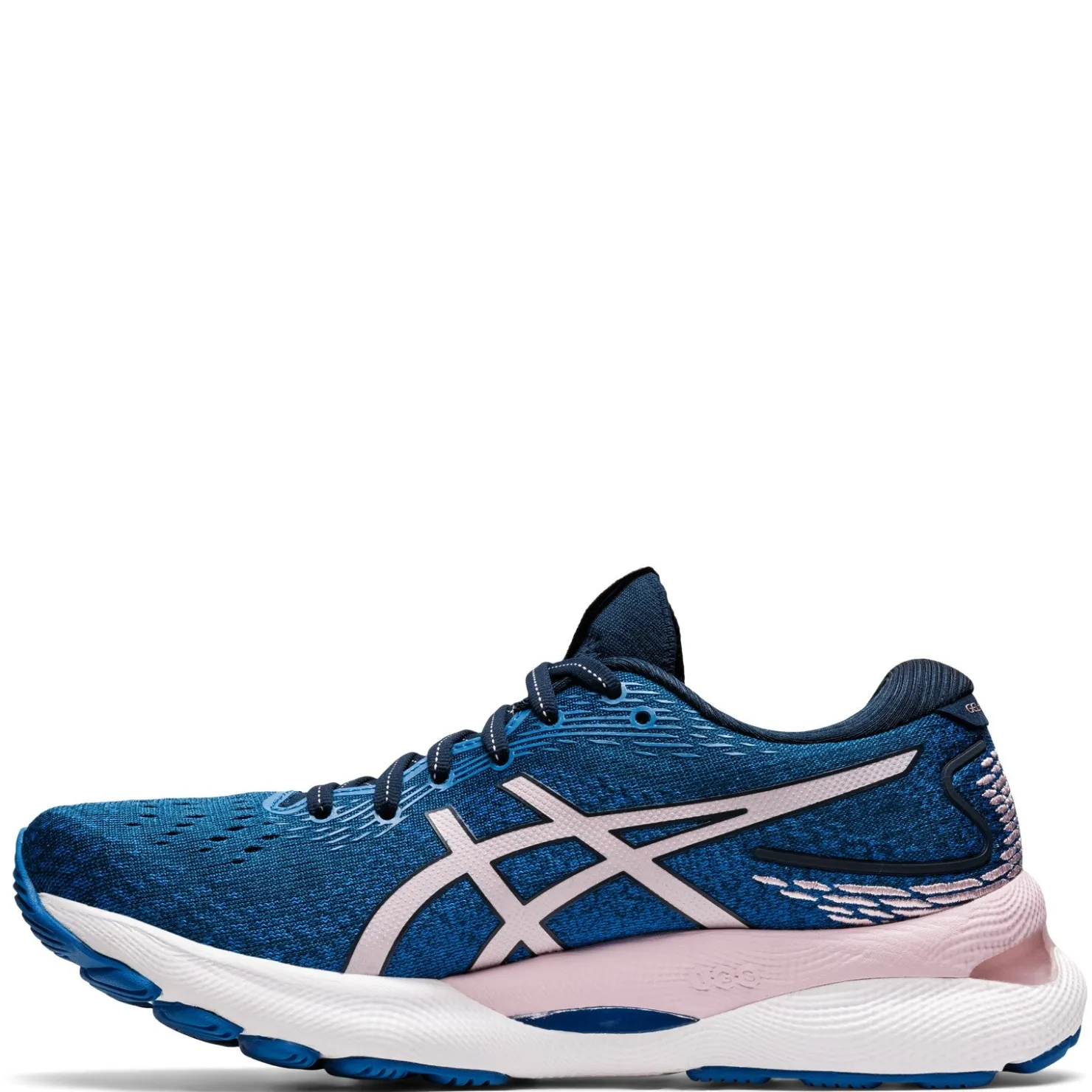Running*ASICS Women's , GEL-Nimbus 24 Running Shoe - Wide Width Blue Pink