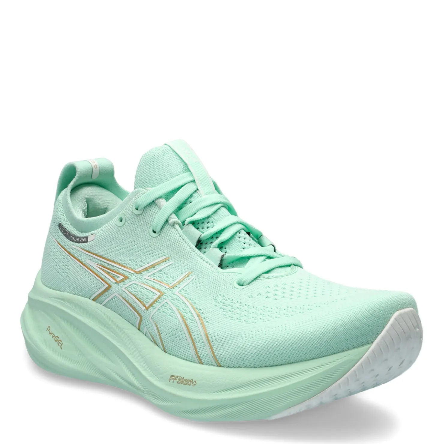 Running*ASICS Women's , GEL-Nimbus 26 Running Shoe Mint Tint/Pale Mint