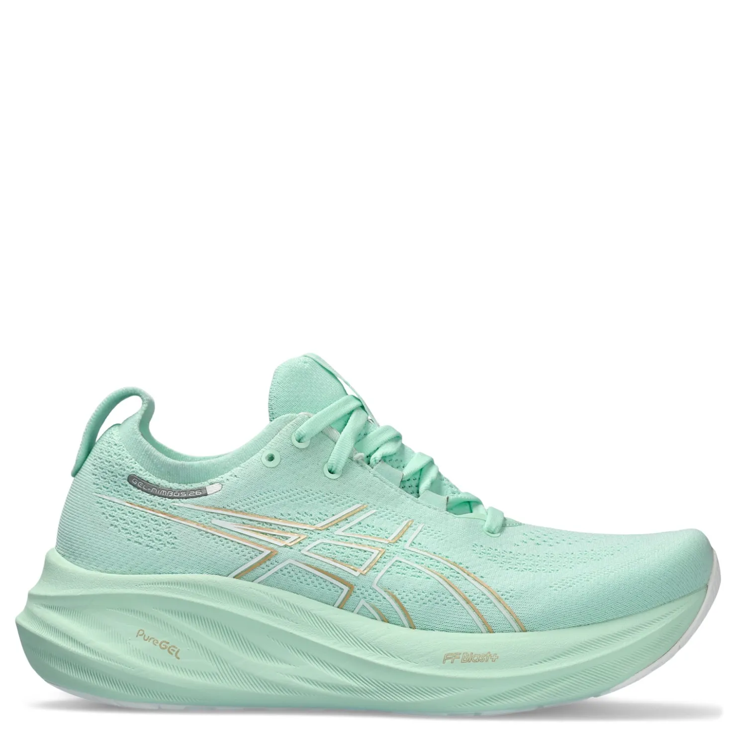 Running*ASICS Women's , GEL-Nimbus 26 Running Shoe Mint Tint/Pale Mint