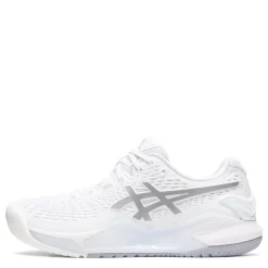 Court*ASICS Women's , GEL-Resolution 9 Tennis Shoe White/Pure Silver