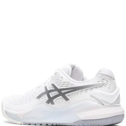 Court*ASICS Women's , GEL-Resolution 9 Tennis Shoe White/Pure Silver