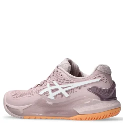 Court*ASICS Women's , GEL-Resolution 9 Tennis Shoe - Wide Width Watershed Rose/White