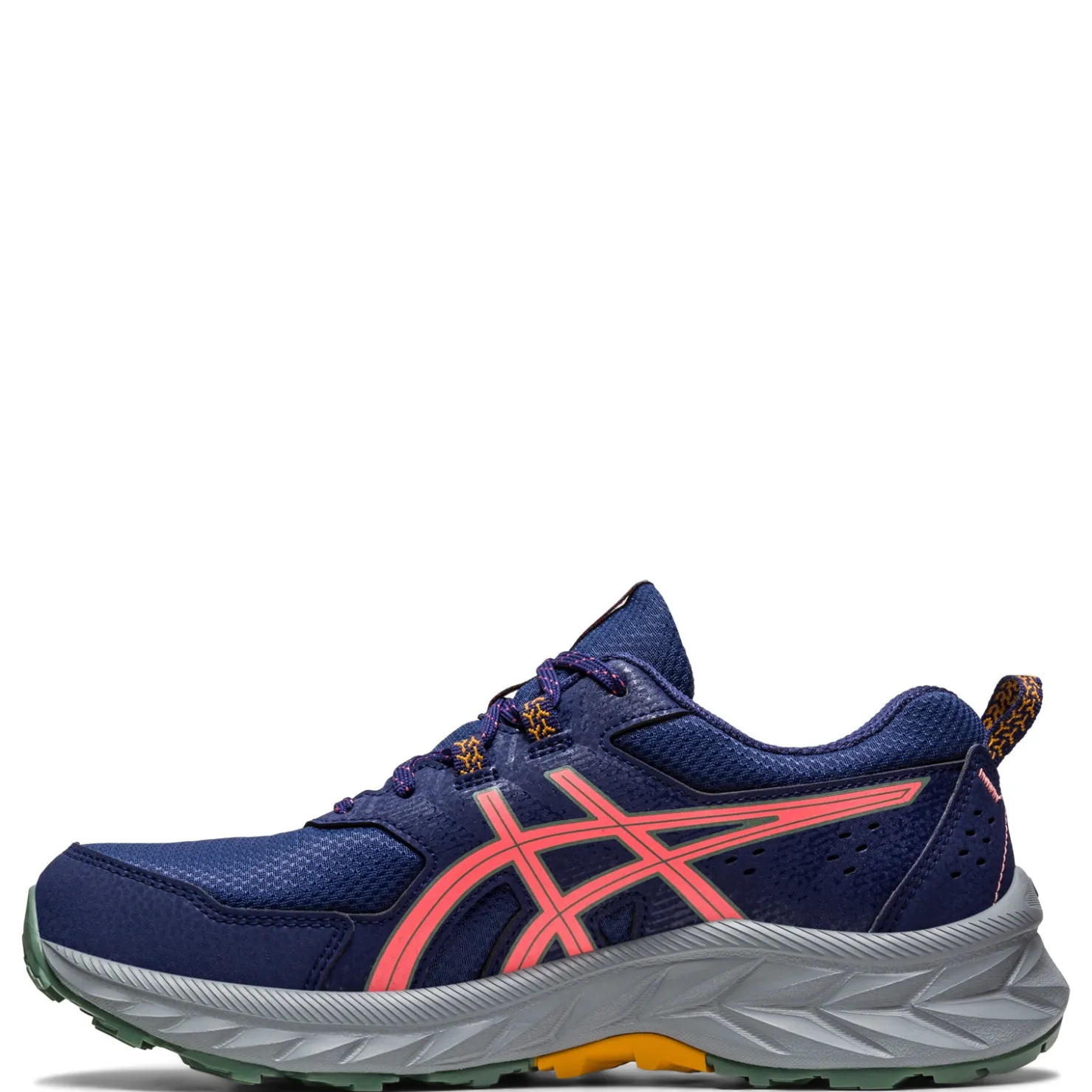 Trail & Hiking*ASICS Women's , GEL-Venture 9 Trail Running Shoe - Wide Width Indigo Blue/Papaya