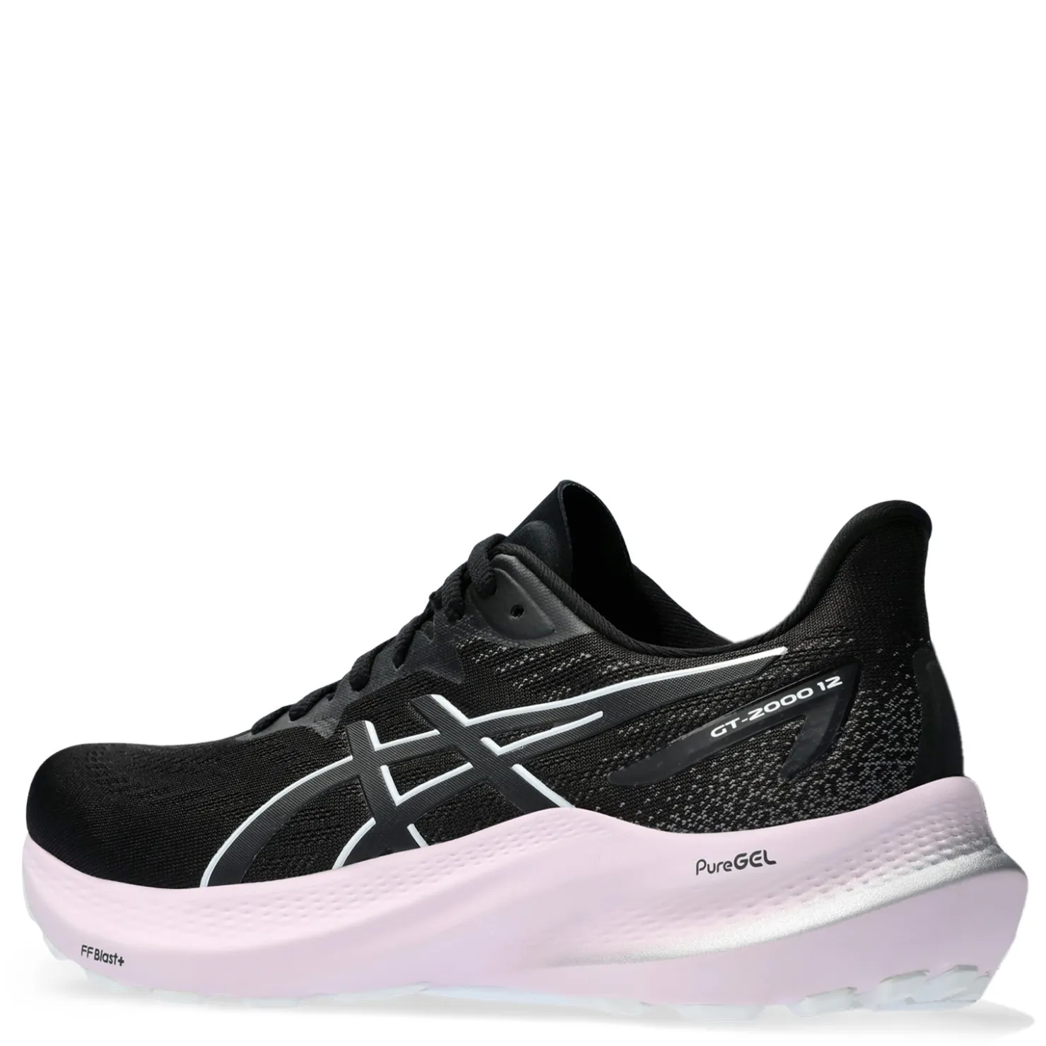 Running*ASICS Women's , GT-2000 12 Running Shoe Black/White