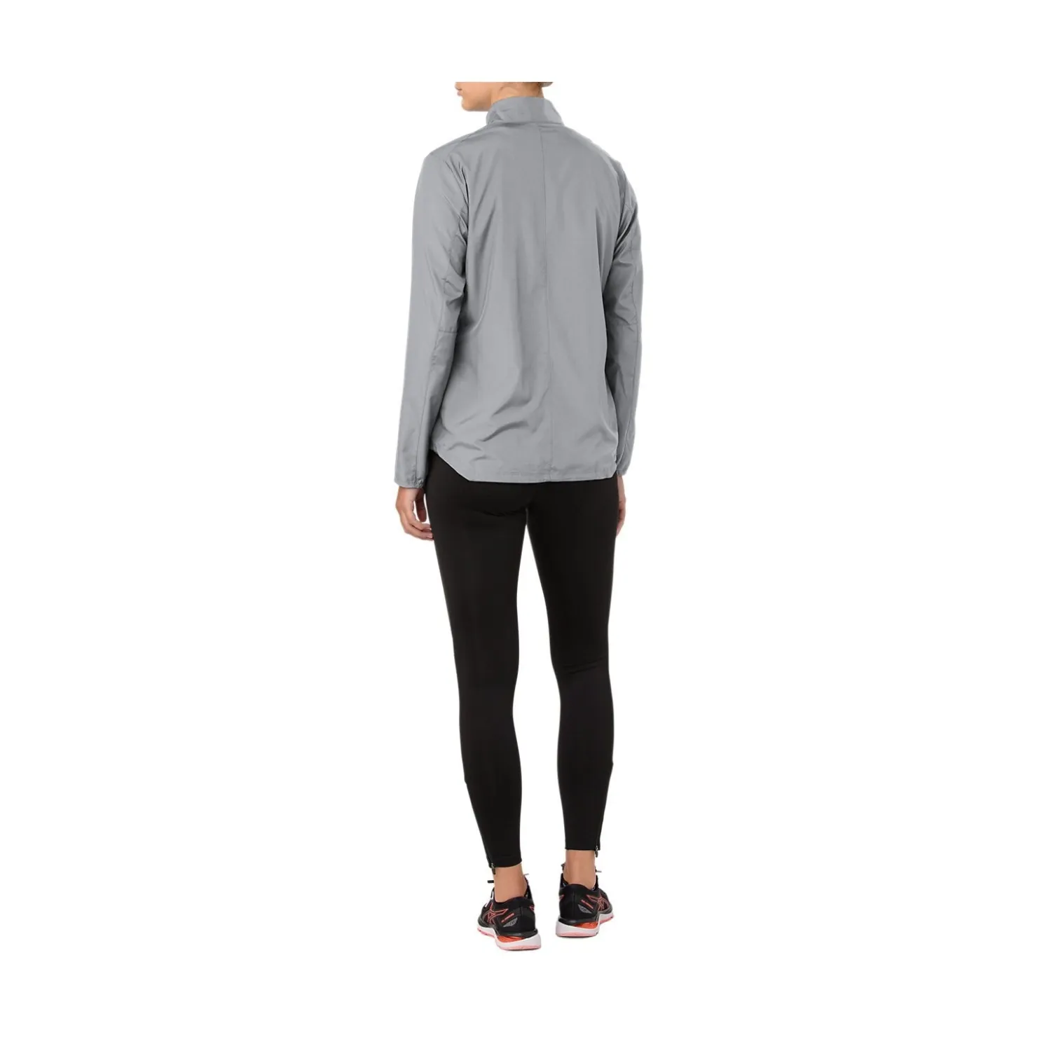 Outerwear*ASICS Women's , Silver Jacket Grey