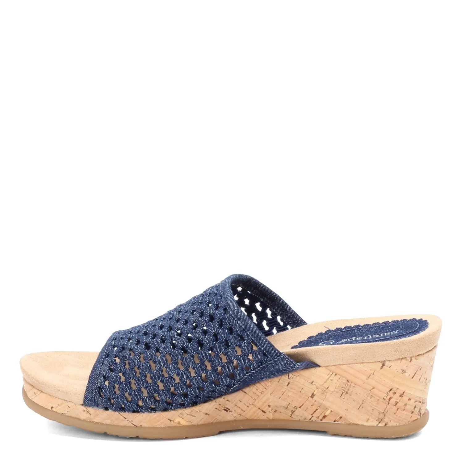 Wedges*Baretraps Women's , Flossey Slide Denim