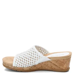 Wedges*Baretraps Women's , Flossey Sandal White