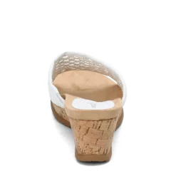 Wedges*Baretraps Women's , Flossey Sandal White