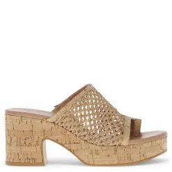 Wedges*Baretraps Women's , Michaela Sandal Natural Cork