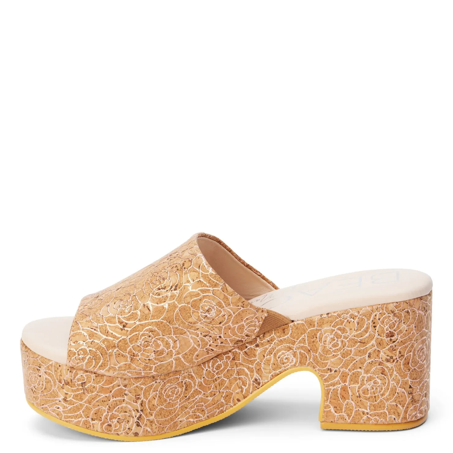 Heeled Sandals*Matisse Women's Beach By , Terry Sandal Rose Gold Cork