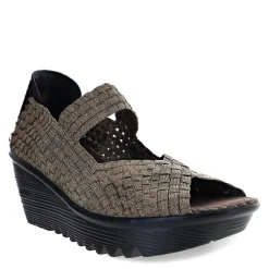 Wedges*Bernie Mev Women's , Halle Sandal Bronze
