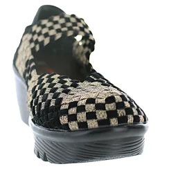 Wedges*Bernie Mev Women's , Lulia Slip-On Bronze Black