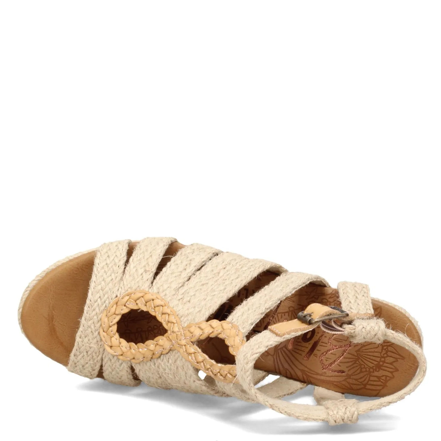 Wedges*Blowfish Malibu Women's , Pazazz Rope Sandal Natural