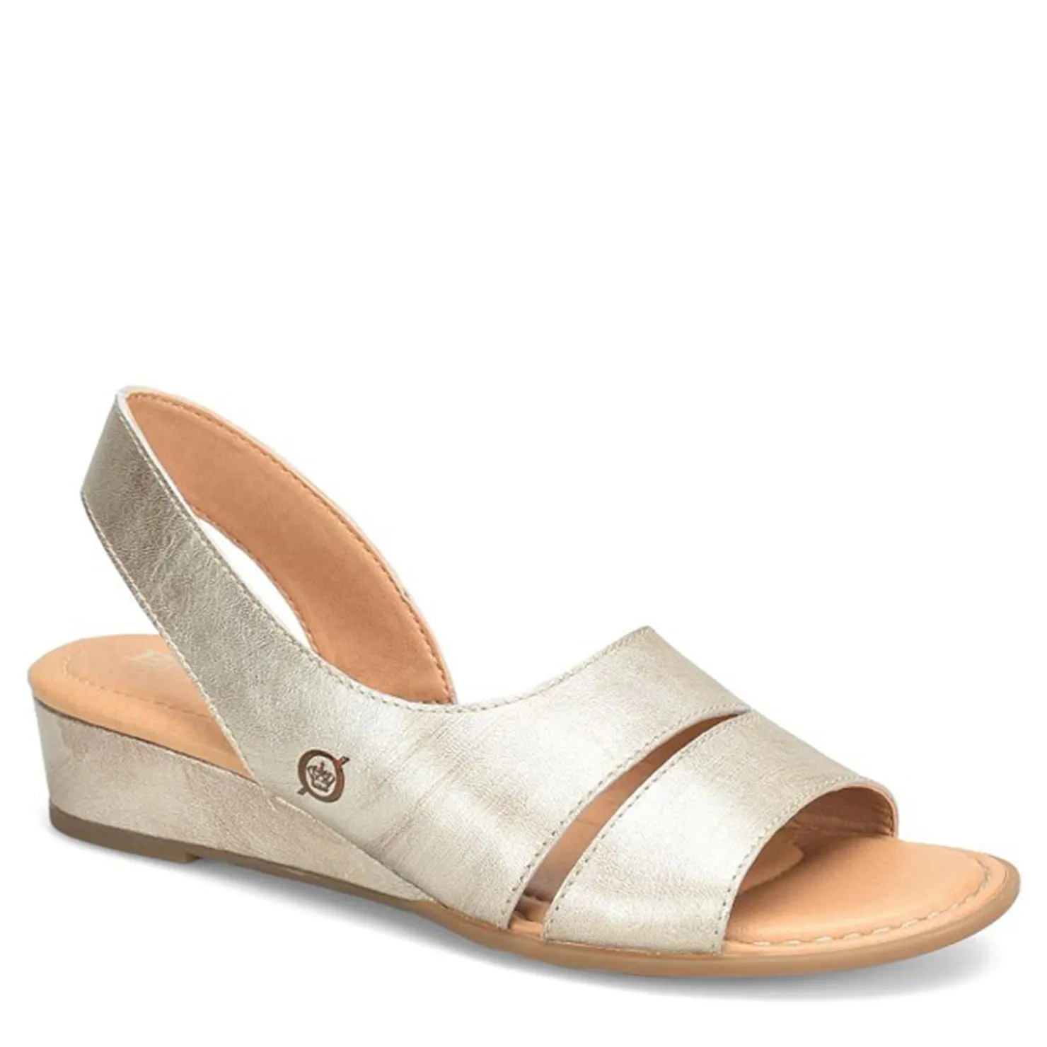 Wedges*Born Women's , Crista Sandal Light Gold