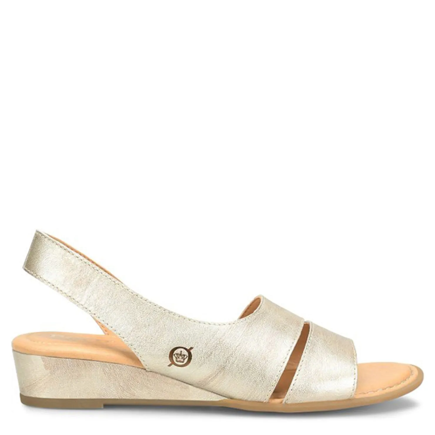 Wedges*Born Women's , Crista Sandal Light Gold