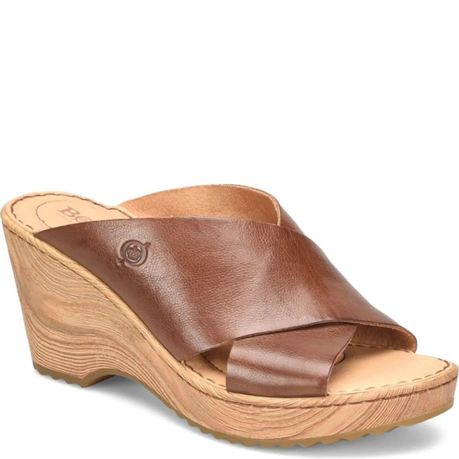 Wedges*Born Women's , Nora Sandal Brown