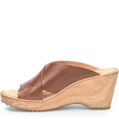 Wedges*Born Women's , Nora Sandal Brown