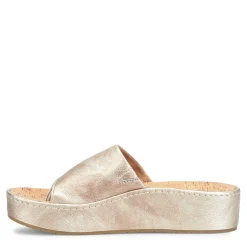 Flip Flops*Born Women's , Sharr Sandal Light Gold