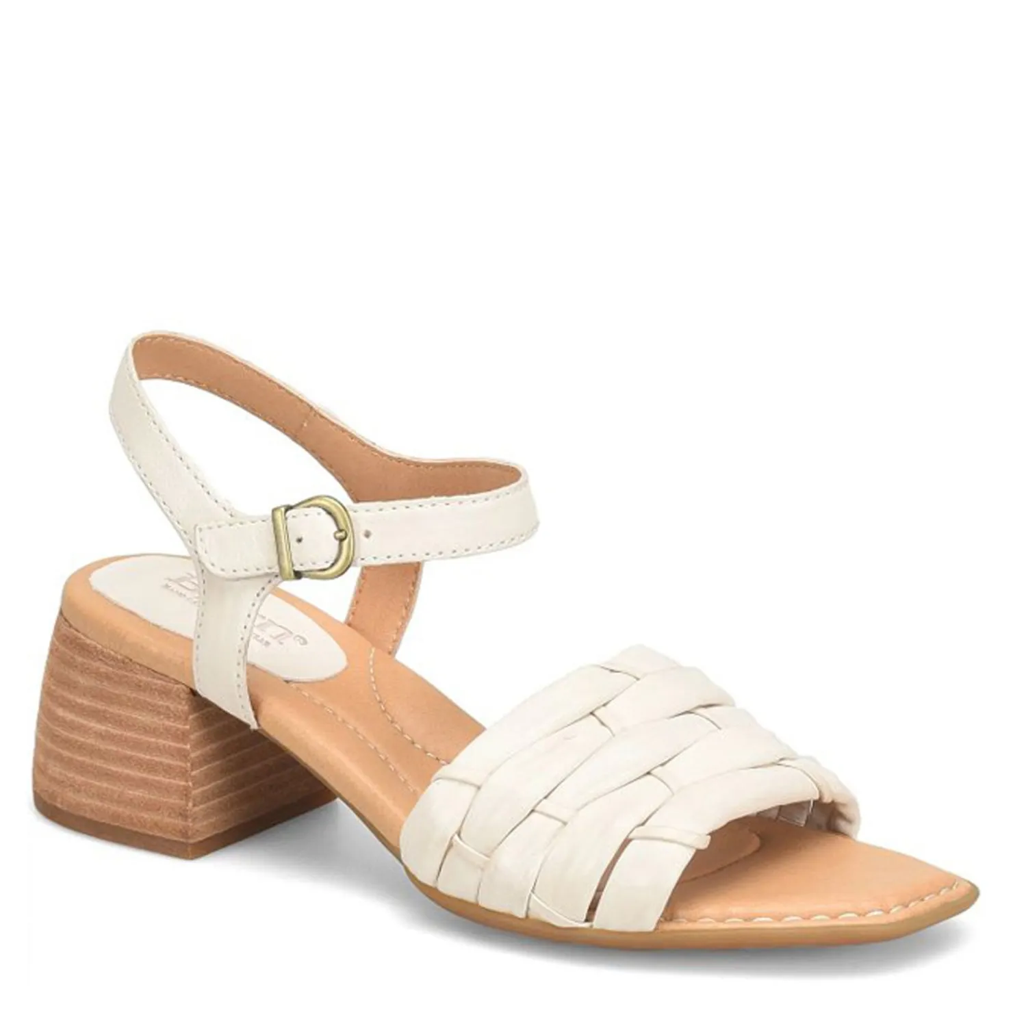 Heeled Sandals*Born Women's , Shonie Sandal White
