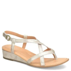 Wedges*Born Women's , Sibyl Sandal Light Gold