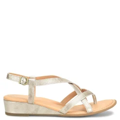 Wedges*Born Women's , Sibyl Sandal Light Gold