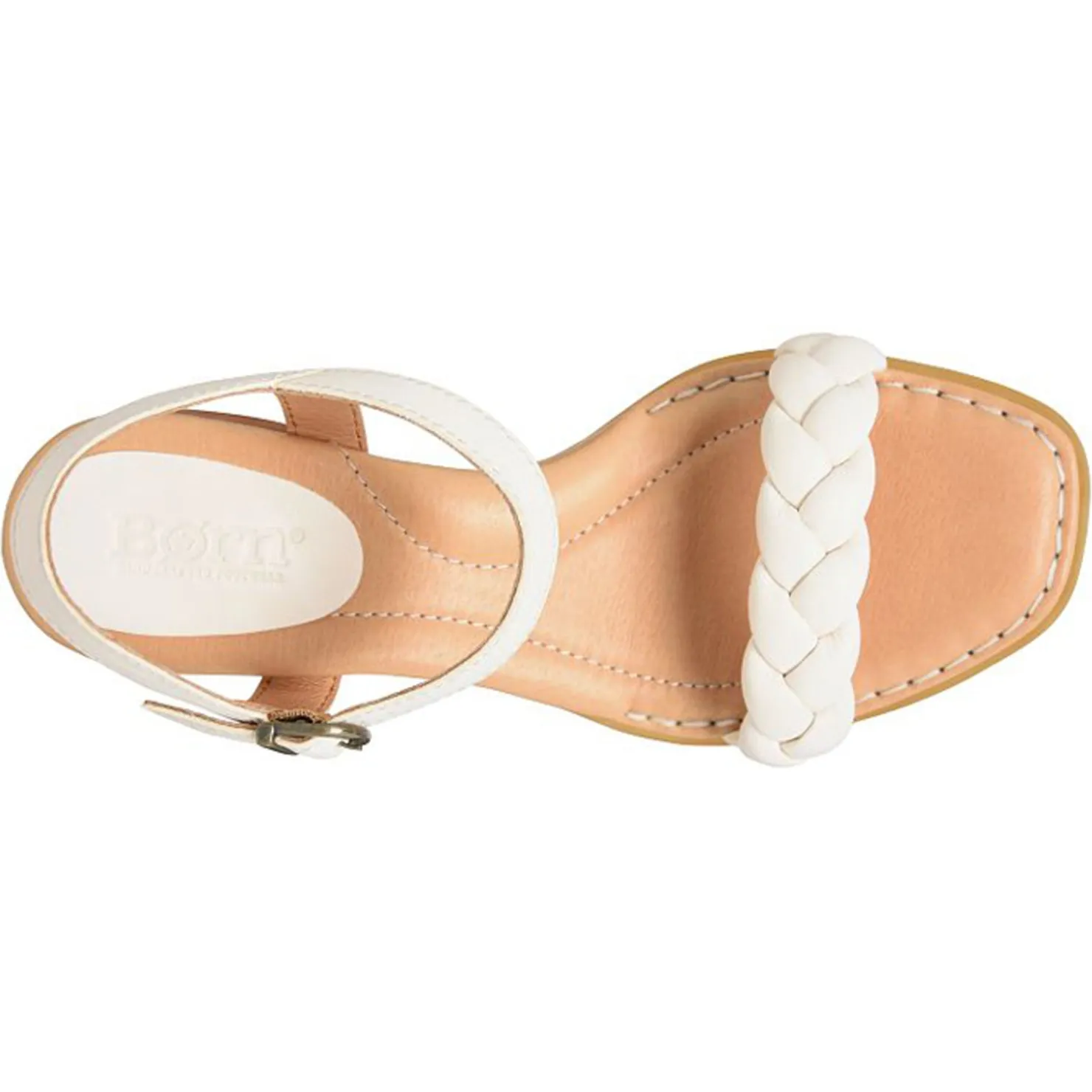 Heeled Sandals*Born Women's , Simone Sandal White