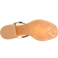 Heeled Sandals*Born Women's , Simone Sandal White