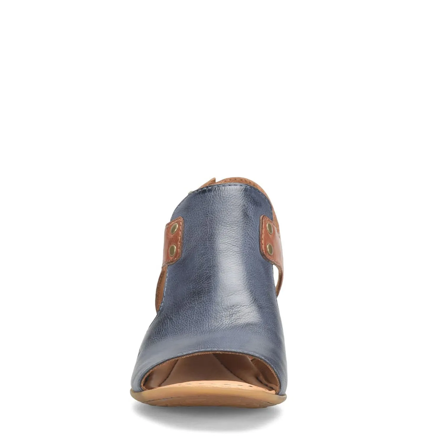 Heeled Sandals*Born Women's , Sylvie Sandal Navy/Brown
