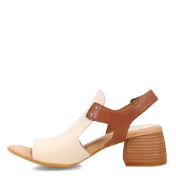 Heeled Sandals*Born Women's , Sylvie Sandal White/Brown