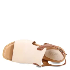 Heeled Sandals*Born Women's , Sylvie Sandal White/Brown
