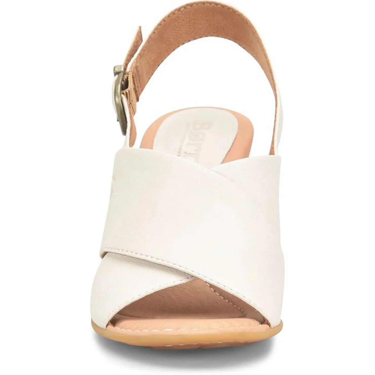 Heeled Sandals*Born Women's , Tessa Sandal White