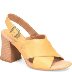 Heeled Sandals*Born Women's , Tessa Sandal Yellow