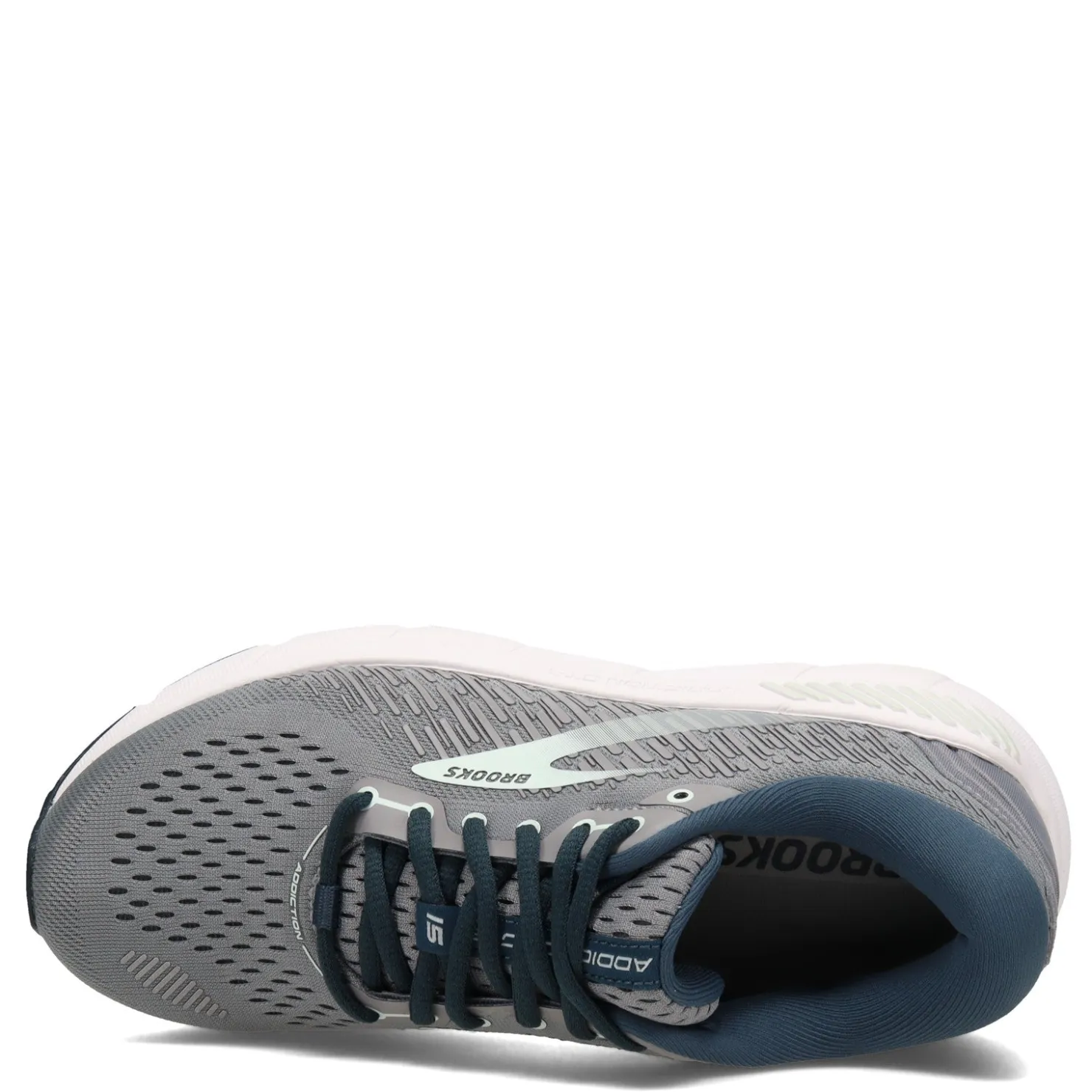 Running*Brooks Women's , Addiction GTS 15 Running Shoe Grey/Navy