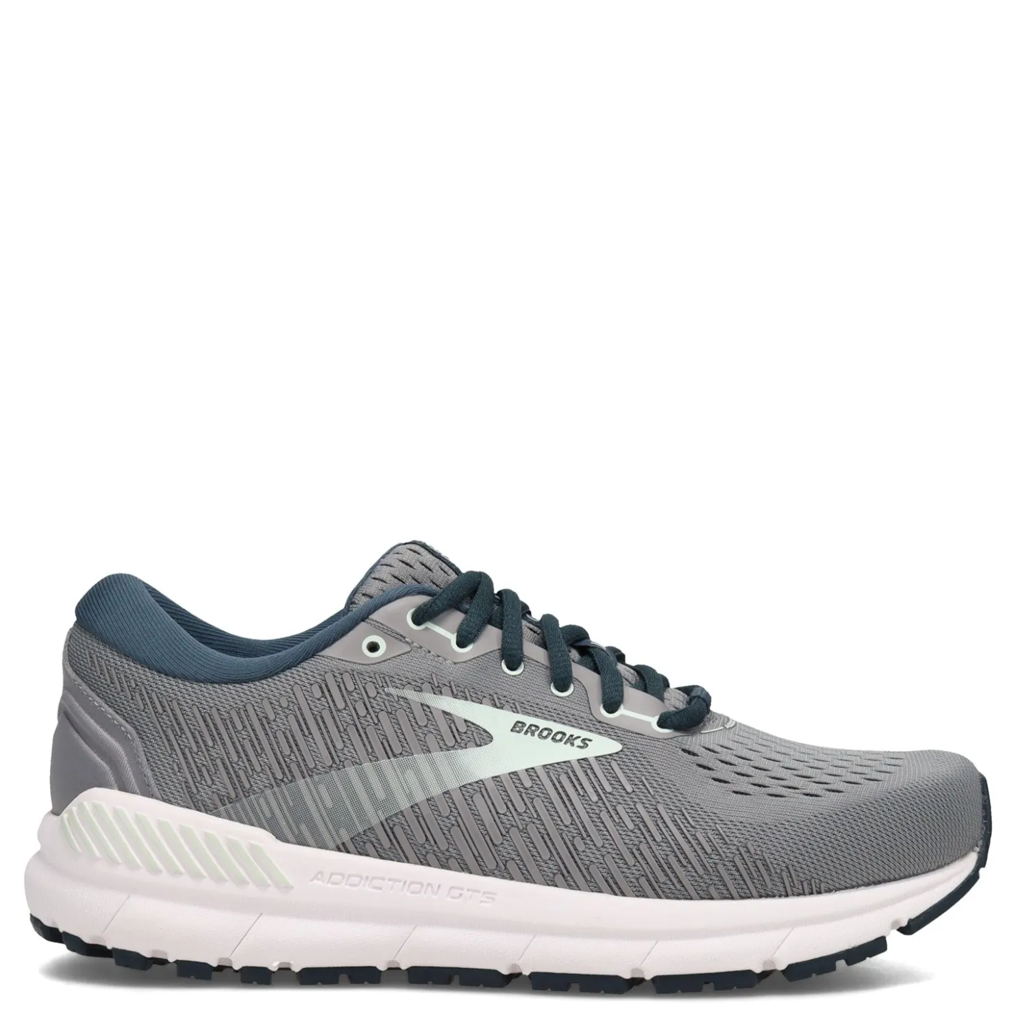 Running*Brooks Women's , Addiction GTS 15 Running Shoe - Narrow Width Grey/Navy