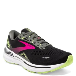 Running*Brooks Women's , Adrenaline GTS 23 Running Shoe Black/Pink/Green