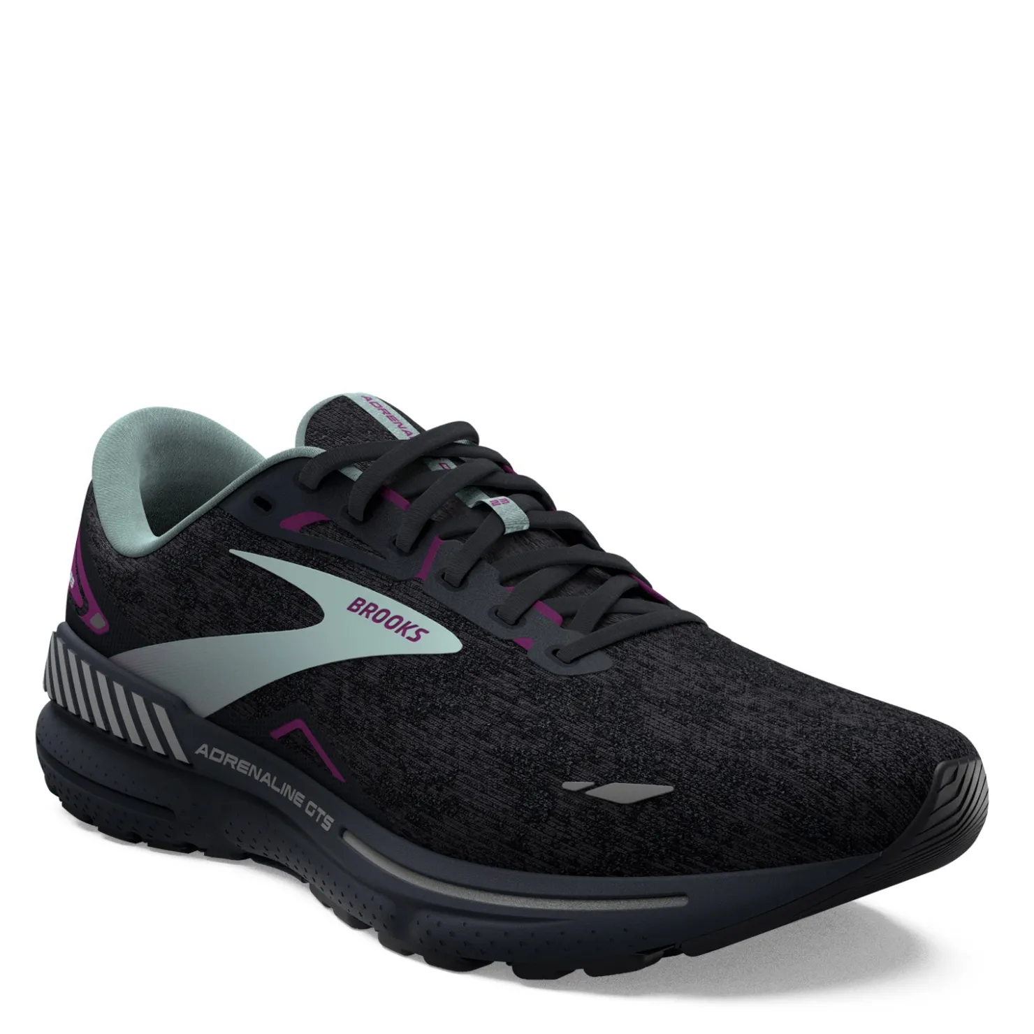 Running*Brooks Women's , Adrenaline GTS 23 Running Shoe Black/Light Blue/Purple
