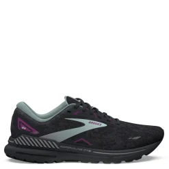 Running*Brooks Women's , Adrenaline GTS 23 Running Shoe Black/Light Blue/Purple