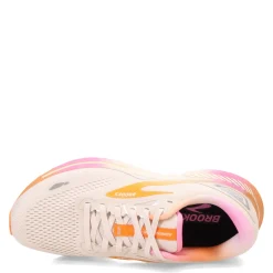 Running*Brooks Women's , Adrenaline GTS 23 Running Shoe White Sand/Sunset/Fuchsia