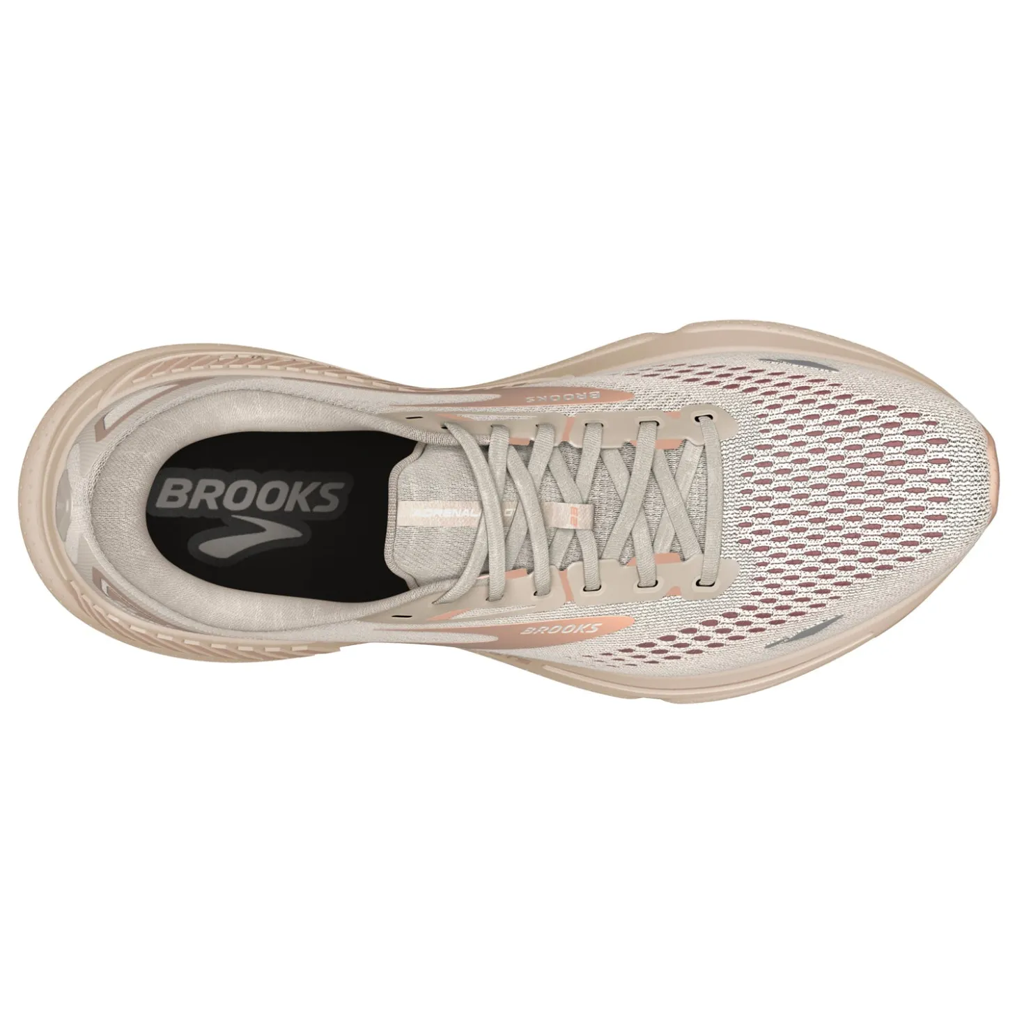 Running*Brooks Women's , Adrenaline GTS 23 Running Shoe Crystal Grey/Villa/White