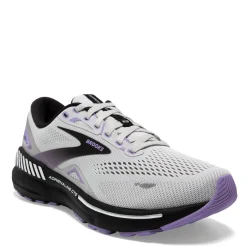 Running*Brooks Women's , Adrenaline GTS 23 Running Shoe - Wide Width Grey/Purple/Black