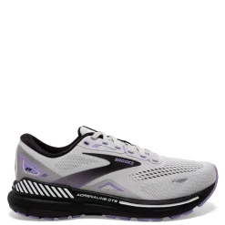 Running*Brooks Women's , Adrenaline GTS 23 Running Shoe - Wide Width Grey/Purple/Black