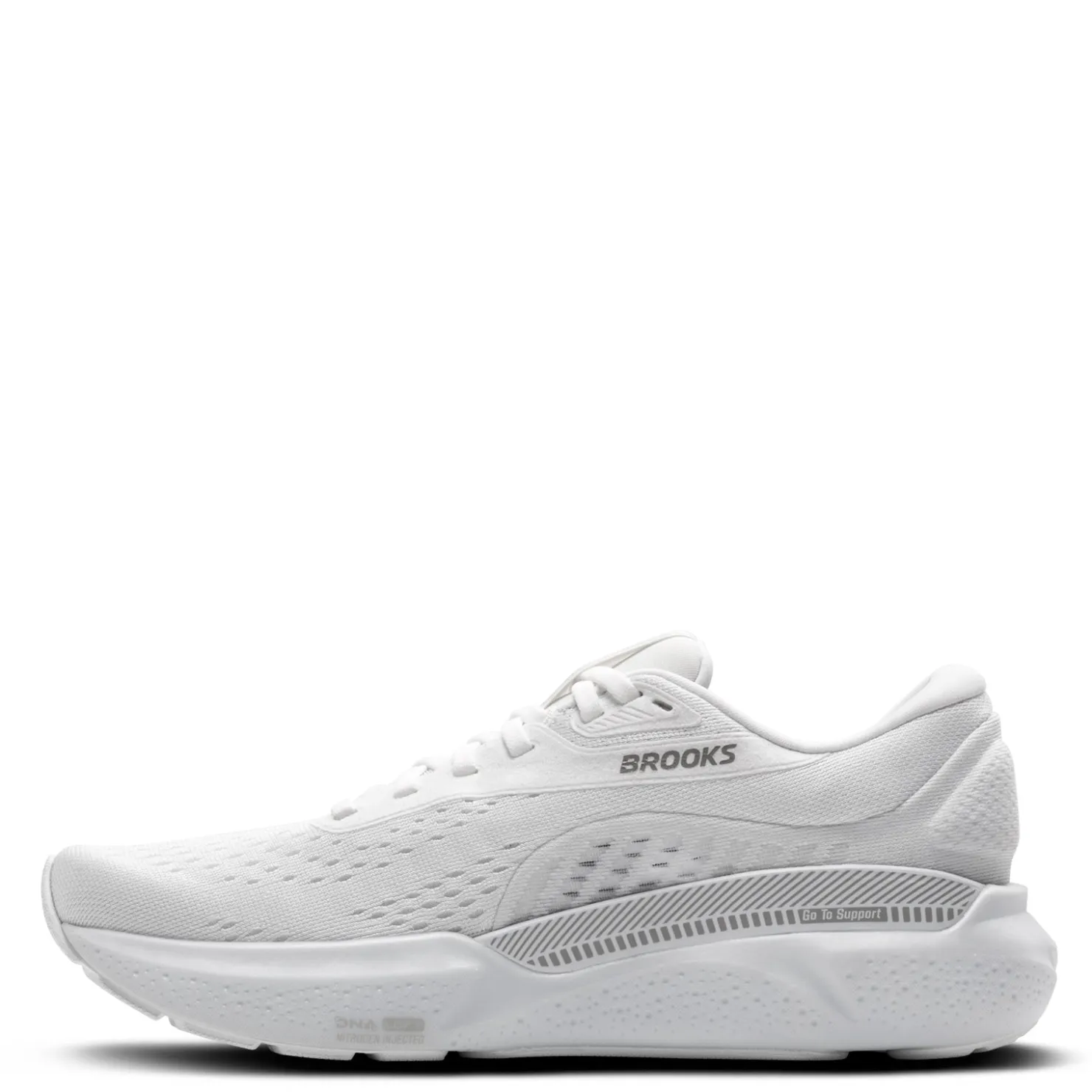 Running*Brooks Women's , Adrenaline GTS 24 Running Shoe - Wide Width White/Oyster/Alloy