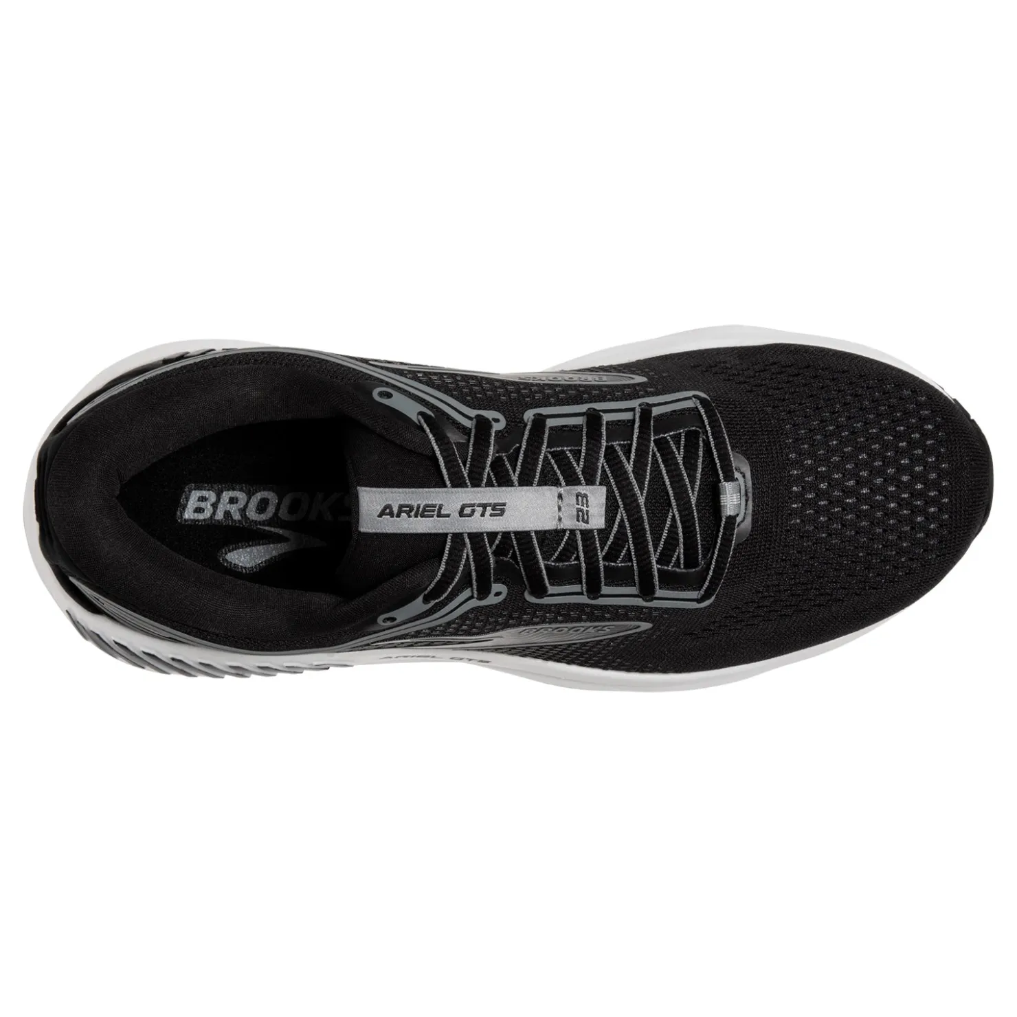 Running*Brooks Women's , Ariel GTS 23 Running Shoe - Wide Width Black/Grey/White